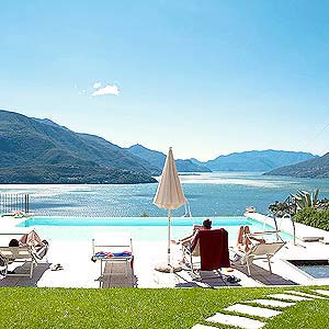 Comer See in Norditalien 1 Ferienwohnung in Gravedona am Comer See mit Pool und Aussicht